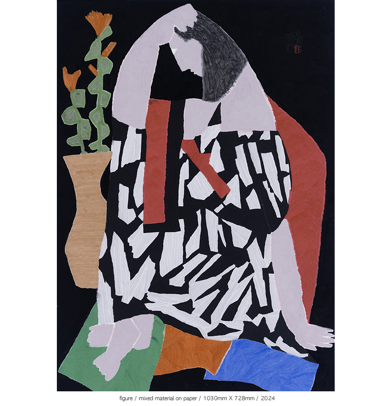 Jang Byeong Eun · Eastbrush · 张炳彥 · figure · mixed_material_on_paper · 1030mm_x_728mm · 2024